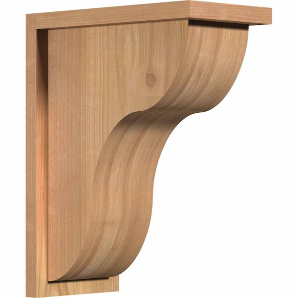 Ekena Millwork Carmel Smooth Corbel w/Backplate, Western Red Cedar, 7 1/2"W x 14"D x 18"H COR08X14X18CAR01SWR - main